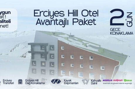 Erciyes Hill Hotel Avantaj Kayak Paketi 2 Gece 3 Gün